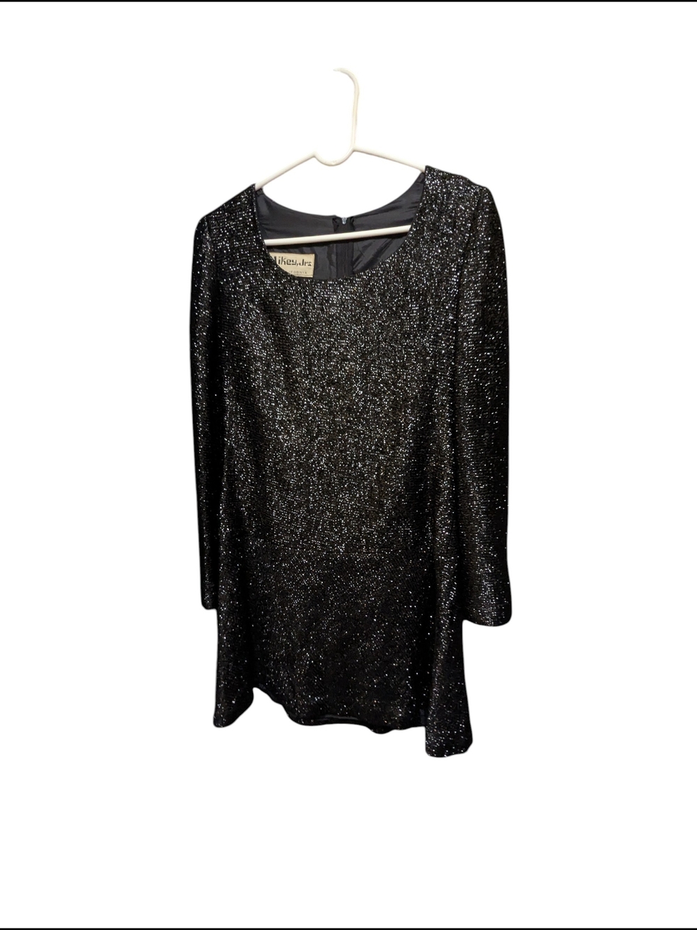 1960s Mod Mini  Glitter Dress by Mickey Junior's Size Med